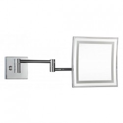 Будоарно LED огледало квадратно със защитно фолио  