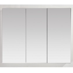 Трикрилен огледален PVC шкаф за баня 