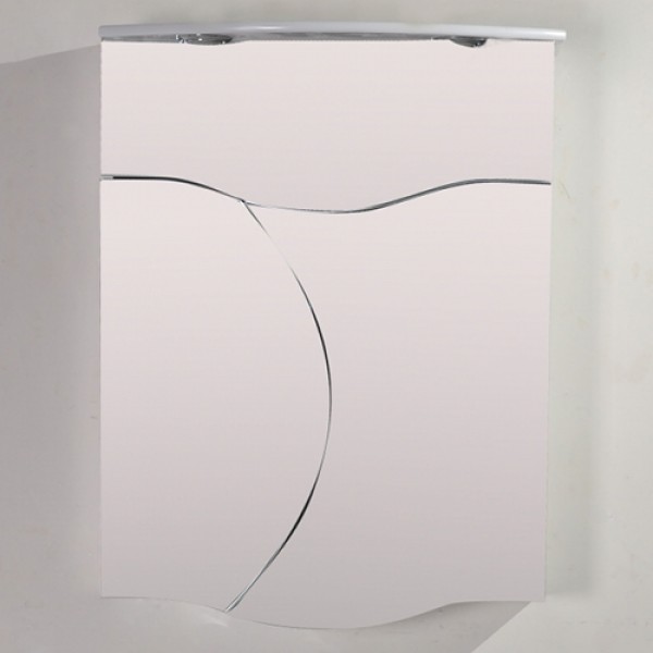 Модерен огледален PVC шкаф за баня 
