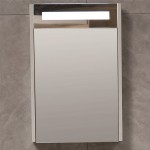 LED Oгледален горен PVC шкаф за баня 