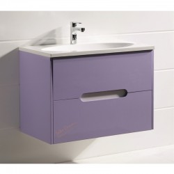 Лилав шкаф за баня от PVC с бял умивалник &quot;CVETY&quot; ICP 8246Р
