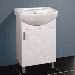 ICP 5385 - Устойчив долен PVC шкаф за баня, бял