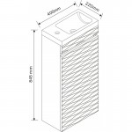 Шкаф за баня от PVC на Inter Ceramic ICP 3979