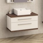 Долен шкаф за баня PVC и цвят кафяв Inter Ceramic 8144-2