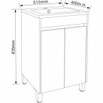 Долен PVC шкаф за баня  Inter Ceramic 5038