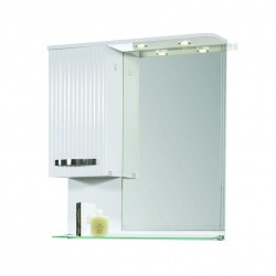 Горен шкаф за баня с LED и огледало ЛАРИСА
