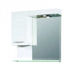 Горен шкаф за баня с LED и огледало КЛАСИКА