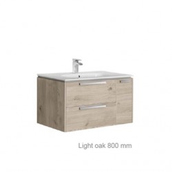 Долен шкаф за баня с умивалник светъл дъб LAGO 80