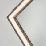 Правоъгълно огледало с метална рамка ETHOS light